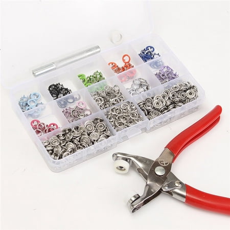 150 Sets 9.5mm 10 Colors Prong Ring Press Studs Snap Popper Fasteners Dummy Clip Pliers Used In The Thin (Best Way To Use Poppers)