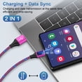 thumbnail image 5 of USB Charger Block, 3 Pack USB Wall Charger with 6FT Type C Charger Cable Cord USB-C Charging Cable, Dual Port Phone Charger Android Fast Charging Block USB Plug Adapter USB Charging Block[Pink], 5 of 7