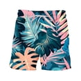 thumbnail image 5 of Men's Hawaii Printed Shorts Drawstring Elastic Waist Casual Loose Boardshorts Summer 2024 Fashion Beachwear Multicolor,XXXL, 5 of 5