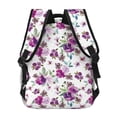 thumbnail image 4 of Easygdp Violets Flowers Mochila Ergonómica Versátil para Laptop - Múltiples Bolsillos, Correas Ajustables, Unisex para Escuela, Viajes y Actividades al Aire Libre-One Size, 4 of 5
