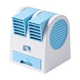 thumbnail image 2 of MMJ Mini Air Cooler Desktop USB Fan 3 Speed Ice Water Drawer Quiet Portable Personal Space Evaporative Air Conditioner Office Dorm, 2 of 6