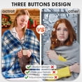thumbnail image 3 of Heated Blanket Electric Blanket Throw, 50X60 Heating Blanket with 10 Heating Levels & 8 Hours Auto Off, Washable Plaid Sherpa Blanket, Valentines Day, 3 of 9