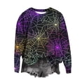 thumbnail image 3 of cocolona Halloween Sweatshirts for Women Fall Long Sleeve Crewneck Shirts Fashion Casual Loose Graphic Tops Hallowee Gifts, 3 of 5