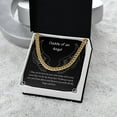 thumbnail image 3 of daddy of an angel, Cuban Link Chain, Stainless Steel or Yellow Gold, Message Card & Gift Box, 3 of 5