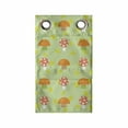 thumbnail image 1 of Autumn Hanging Pocket Organizer, Fall Leaves Seasonal Veggies Dotted Mushroom Repeating Pattern Print, Printed Polyester Storage Bag with Pockets, 9" x 27", Pale Green and Orange, 1 of 2