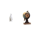 thumbnail image 1 of Escultura de pingüino,Escultura de pingüino,decoración nórdica para el hogar,Adorno de mesa con estatua de animal,artesanía,decoración para dormitorio,Figura de escritorio,Reloj de mesa, 1 of 8