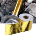 thumbnail image 3 of Cinta de Envolta de Calor Reflectante de Aluminio de Coche Dorado para Firewalls, Cubiertas del Motor y Más, 3 of 7