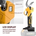 thumbnail image 6 of LEXKUYI Electric Pruning Shears, 1.4 inch Cutting Diameter Cordless Pruning Shears with LED Display, Battery Pruners with Replacement Blades, 2Pcs 4000mAh Batteries, 6 of 12