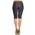 thumbnail image 3 of COUVER Women Ultra Stretchy Classic 5 Pocket Jeggings Bermuda Shorts Navy S, 3 of 7