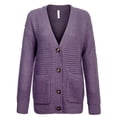 thumbnail image 1 of KOGMO Women's Waffle Knit Sweater Cardigans with Buttons and Pockets, 1 of 7