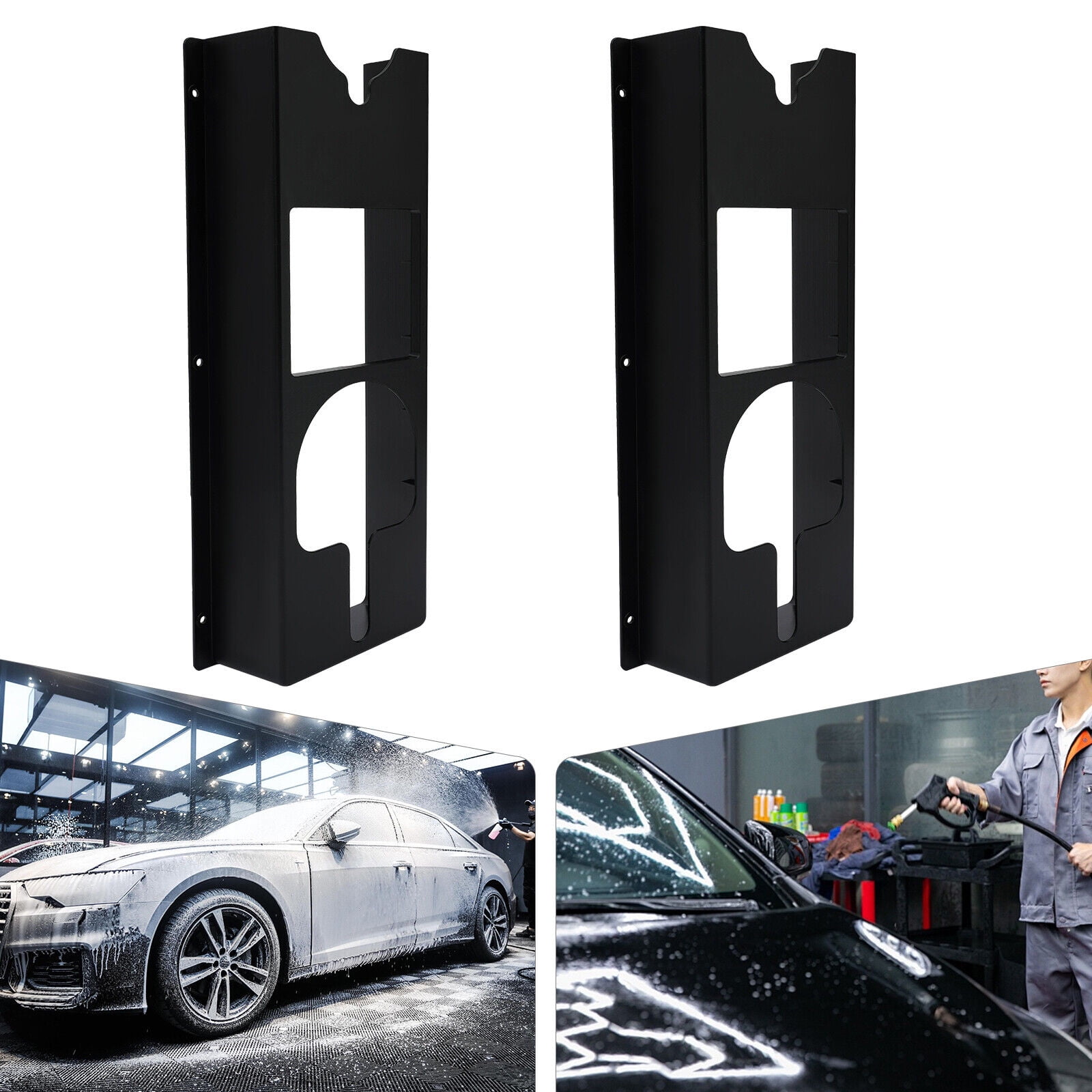 Miumaeov Polishing Machine Holder Wall Mounted  Polisher Holders 2Pcs Set Buffer Polisher Rack