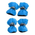 thumbnail image 5 of 4x Pet Dog Shoes Boots Reflective Pet Dog Shoes Cover Pet Supplies Paw Protectors Comfortable Dog Booties for Winter Snow Outdoor Blue 4.5cmx3.5cm, 5 of 9