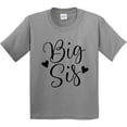 thumbnail image 3 of Inktastic Big Sis Girls Cute Sister Announcement Youth T-Shirt, 3 of 5