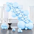thumbnail image 1 of Balloon PartyWoo, color azul pastel, 127 unidades, diferentes tamaños, 1 of 6