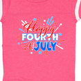thumbnail image 4 of Inktastic Happy Fourth of July- red, white, and blue fireworks Boys or Girls Baby Bodysuit, 4 of 5