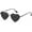 Black/Black, variant on Polarized Heart Sunglasses for Women Metal Frame Fashion Lovely Style Sun Glasses UV400 Protection