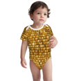 thumbnail image 2 of Yiaed Bright Shiny Golden Print Infant Climbing Short Sleeve Onesie One-Piece Baby Bodysuit Clothes 0-12 Months -9M, 2 of 6