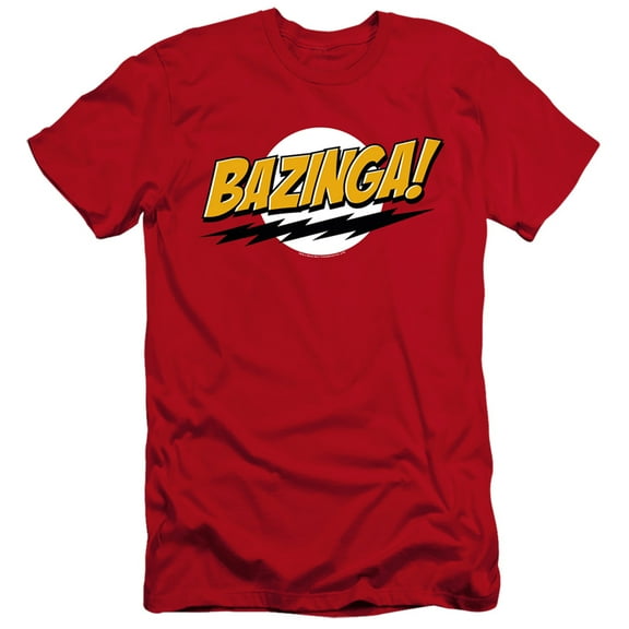 Big Bang Theory - Bazinga - Premium Slim Fit Short Sleeve Shirt - Small