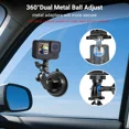 thumbnail image 5 of Suction Cup Mount for DJI Osmo Nano Action 6 5 4 for Insta360 Go Ultra X5 X4 for Gopro Hero 13/12/11 MAX 2 Accessories Car Adapter Versatile Kit,Windshield/Window/Dashboard Holder, 5 of 8