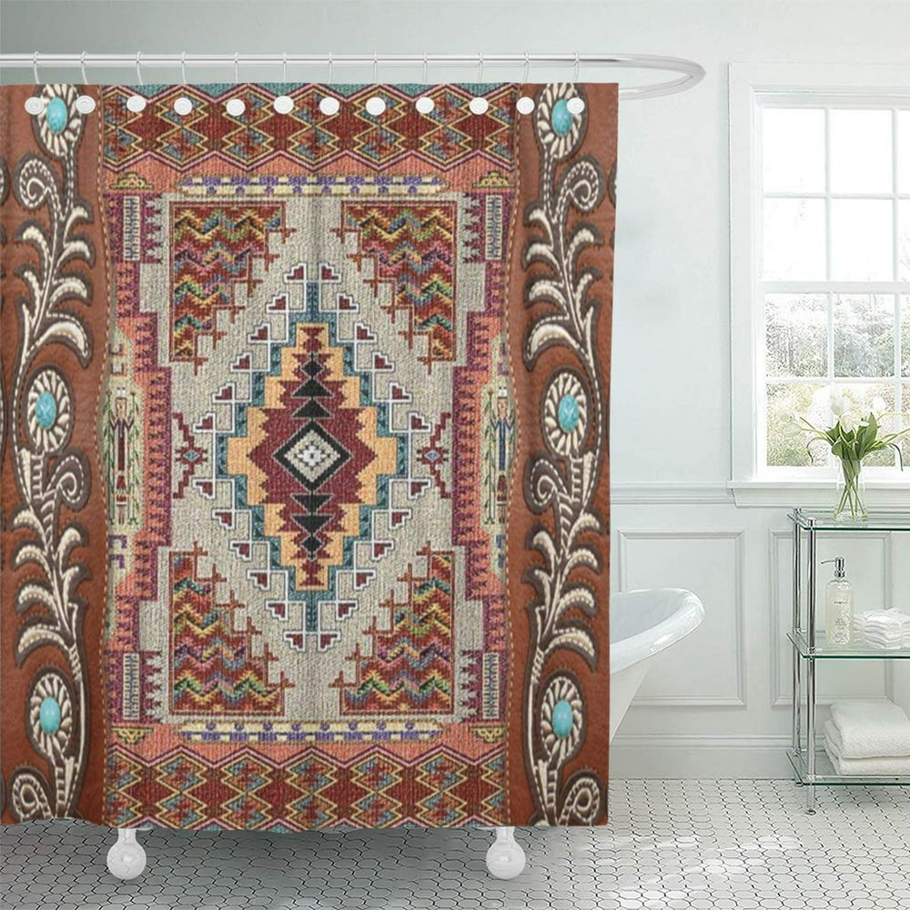 CYNLON Southwest Country Western W Tribal Styles Old West Faux Bathroom