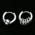 thumbnail image 5 of SIEYIO Stainless Steel Hoop Earrings Ear Piercing Hypoallergenic for Street Shooting, 5 of 16