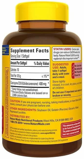 Nature Made CoQ10 400 mg, 90 Softgels