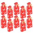 thumbnail image 4 of 10PCS Xmas Ribbon Drawstring Bag Practical Xmas Candy Gift Bag Small Gift Pouch, 4 of 7