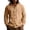 11#Earthy Yellow, variant on Mens Cotton Linen Hoodies Long Sleeve Button Down Shirts Casual Hawaiian Beach Yoga Sweatshirts