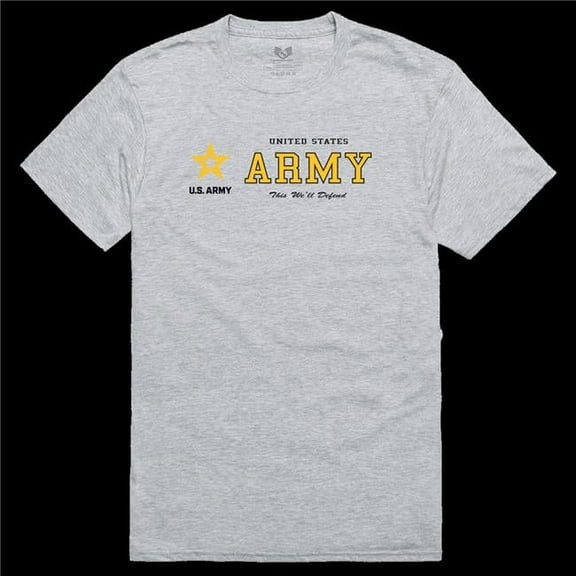 Rapid Dominance RS2-A46-HGY-03 US Army 46 Relaxed Graphic T-Shirt - Heather Grey - Large
