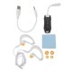 thumbnail image 1 of IPX8 Waterproof MP3 Player, Rechargeable, USB 2.0, with Waterproof Headphones, for Swimming, Diving, Running, Black, 8GB, 1 of 4