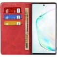 thumbnail image 4 of Galaxy Note 10 Wallet Case,Premium PU Leather Flip Folio Case with Card Slot,Kickstand Holder Magnetic Closure [TPU Shockproof Interior Protective Case] for Samsung Galaxy Note 10,Red+Black, 4 of 9