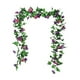 thumbnail image 2 of Viña de glicinia artificial | Giro de 32 cuerdas | Guirnalda colgante de plástico realista | 230 cm de largo | Decoraciones de techo para eventos de boda | 1 Pieza | Flores falsas duraderas, 2 of 6