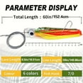 thumbnail image 5 of Premium Saltwater Trolling Lure - Mustad Hook, Flexible Prosthetic Eyes, Brilliant Colors for Deep Sea Fishing  Ideal for Ambitious Anglers, 5 of 6