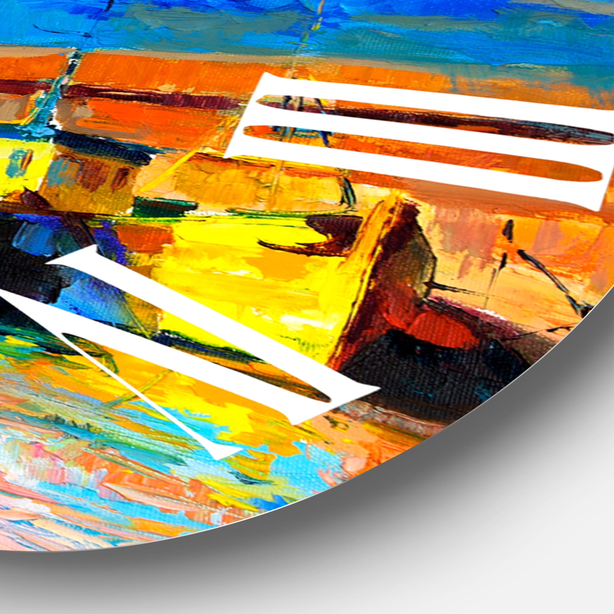 Designart 1 in Coastal Wall Clock