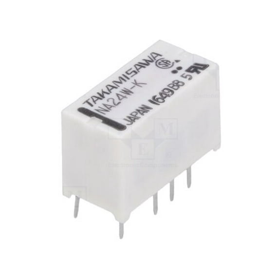 NA-24W-K Electromechanical Relay DPDT 2A 24VDC 2880Ohm Through Hole