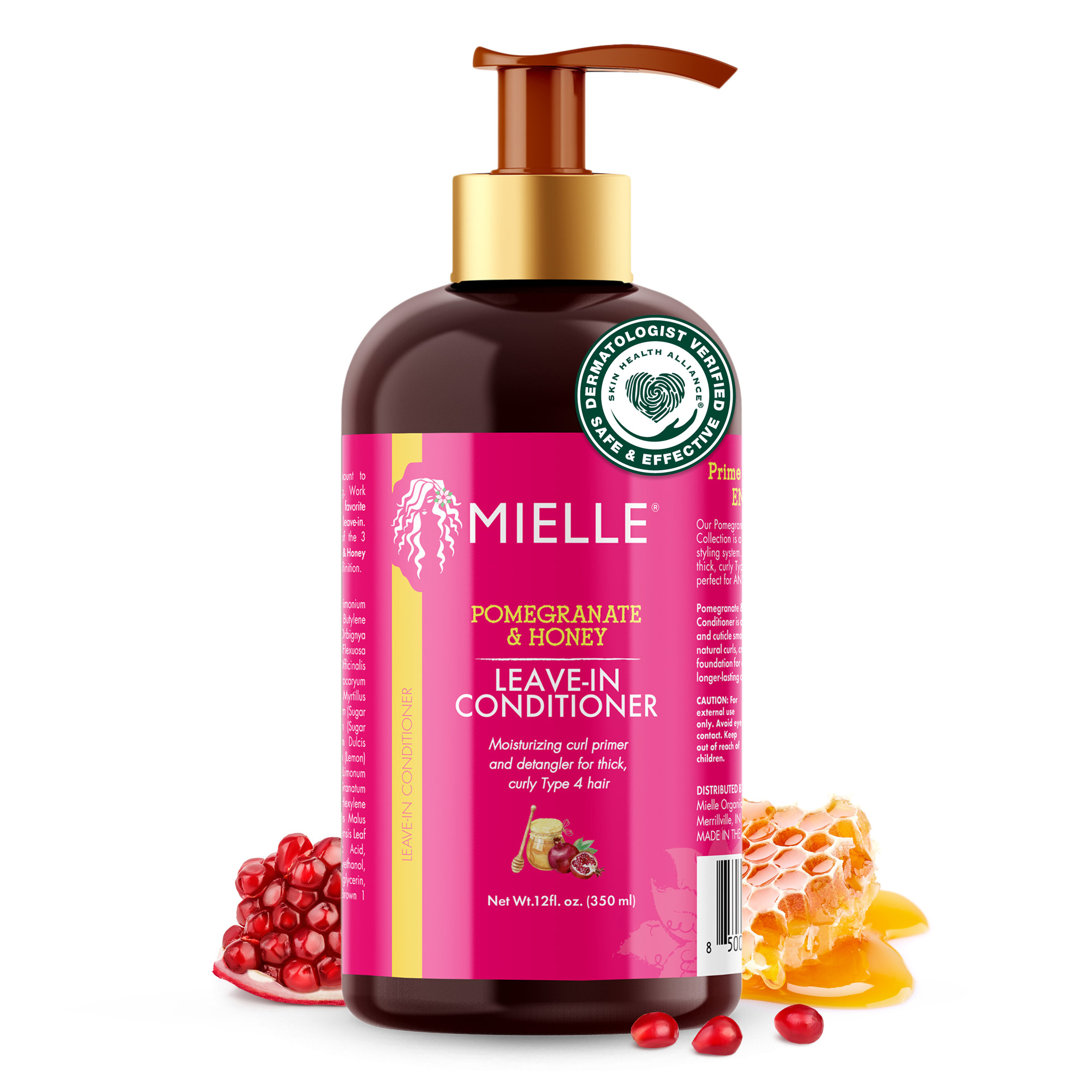 Mielle Organics Pomegranate & Honey Leave-In Conditioner, 12 fl oz