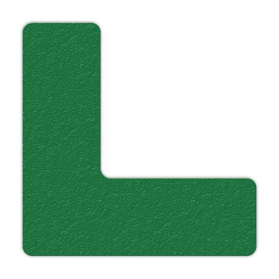 Incom Floor Tape,Green,6 inx6 in,L,PK25 LM110G
