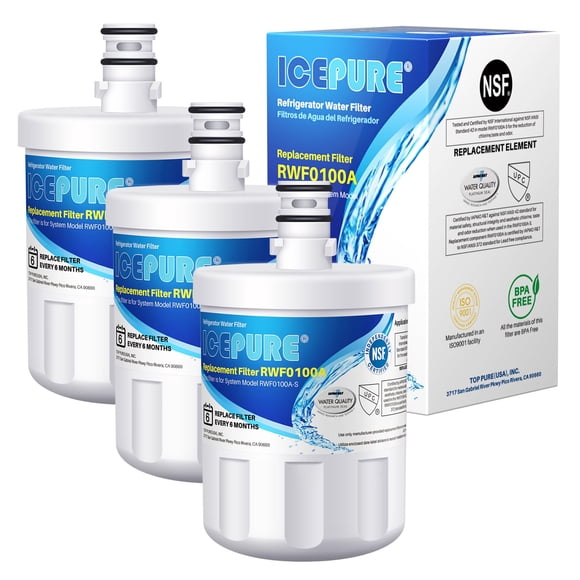 ICEPURE 5231JA2002A Refrigerator Water Filter, Replacement for LG LT500P, GEN11042FR-08, ADQ72910911, ADQ72910901, ADQ72910907, Kenmore 9890, 469890,