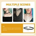 thumbnail image 2 of Miangastore Colliers pour Femmes Collier Ras du Cou Lune Délicat Noir 1ensemble 7.9x0.8In, 2 of 9