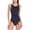 Blue, variant on Tommy Bahama womens  Cable Beach High Neck One-Piece, 2, Blue