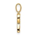 thumbnail image 3 of Diamond2Deal 10K Pendentif Initiale Lettre R en Or Jaune pour Femmes (W - 0.27 Pouce), 3 of 4