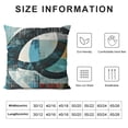 thumbnail image 6 of Acheng  Teal Blue Ombre Art Throw Pillow Covers Modern Retro Circular Geometry Circle Pillow Covers,Abstract Round Oil Painting Graffiti Cushion Covers,Gradient Grey Black 2 pcs White, 6 of 6