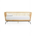 thumbnail image 3 of Rattan twin daybed, Rattan sofa, Cane daybed, bohemian daybed, 3 seater, rattan daybed, cane twin daybed, 3 of 4
