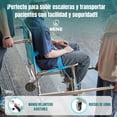 thumbnail image 3 of Silla de Ruedas para Escaleras Manual | 4 Ruedas Todoterreno | 3 Correas de Seguridad | Plegable | Transporte de Emergencia | Silla de Evacuación Rescate 158kg, 3 of 8