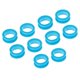 thumbnail image 1 of Seitruly 10x Barber Hairdressing Shears Scissors Finger Inserts Grips  Ring plantillas de cejas Azul claro 10 piezas, 1 of 1