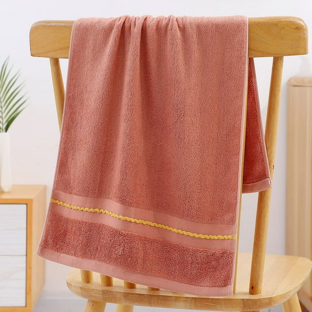 Namzi Toallas de 1 pieza, 34 x 74 cm. Toallas de ducha perfectas para el día a día, ligeras, de fibra de bambú, ideales para el baño y el aseo (naranja).