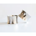 thumbnail image 5 of In-Sattva Handmade Solid Metal Hammered Napkin Rings for Dinners, Weddings, Banquets, and Special Occasions; Silver; Set of 8, 5 of 5