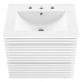 thumbnail image 6 of Modway Render 24" Wall-Mount Bathroom Vanity in White White, 6 of 9