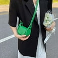 thumbnail image 1 of Small PU Leather Women Designer Crossbody Handbag Solid Mini Lipstick Shoulder, 1 of 10