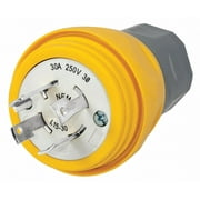 Hubbell Wiring Device-Kellems WT Plug,L15-30P,30A,250VAC,Yellow  HBL28W75
